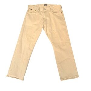 Polo Ralph Lauren Classic Fit Tan Straight Leg Stretch Denim Pants 36x30